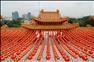 1月7日，在馬來西亞吉隆坡的天后宮，紅燈籠高高掛起。