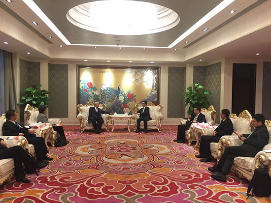 楊秀萍秘書長、林玉唐主席與廣西自治區政府副主席張曉欽會面