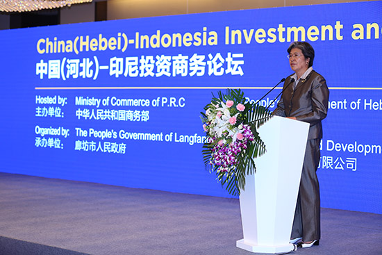 楊秀萍秘書長出席中國（河北）—印尼投資商務論壇