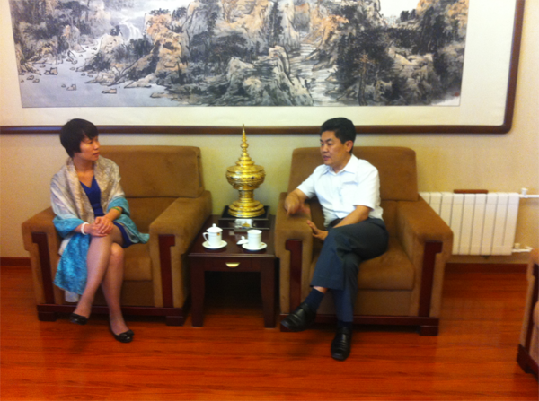 Secretary-General Ma Mingqiang Met with Representatives of Guilin Institute of Tourism