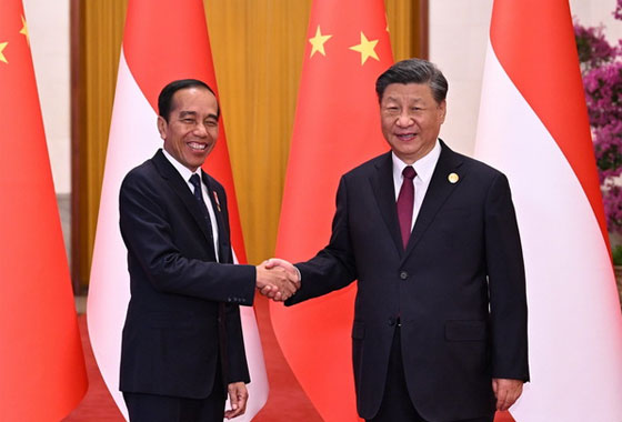 習近平同印度尼西亞總統佐科會談